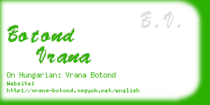 botond vrana business card